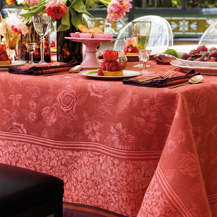 Tischdecke Romance Passion 175x175 100% Leinen, , hi-res image number 7
