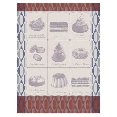 Geschirrtuch Pâtisseries Françaises Baumwolle,  Geschirrtuch Pâtisseries Françaises Baumwolle