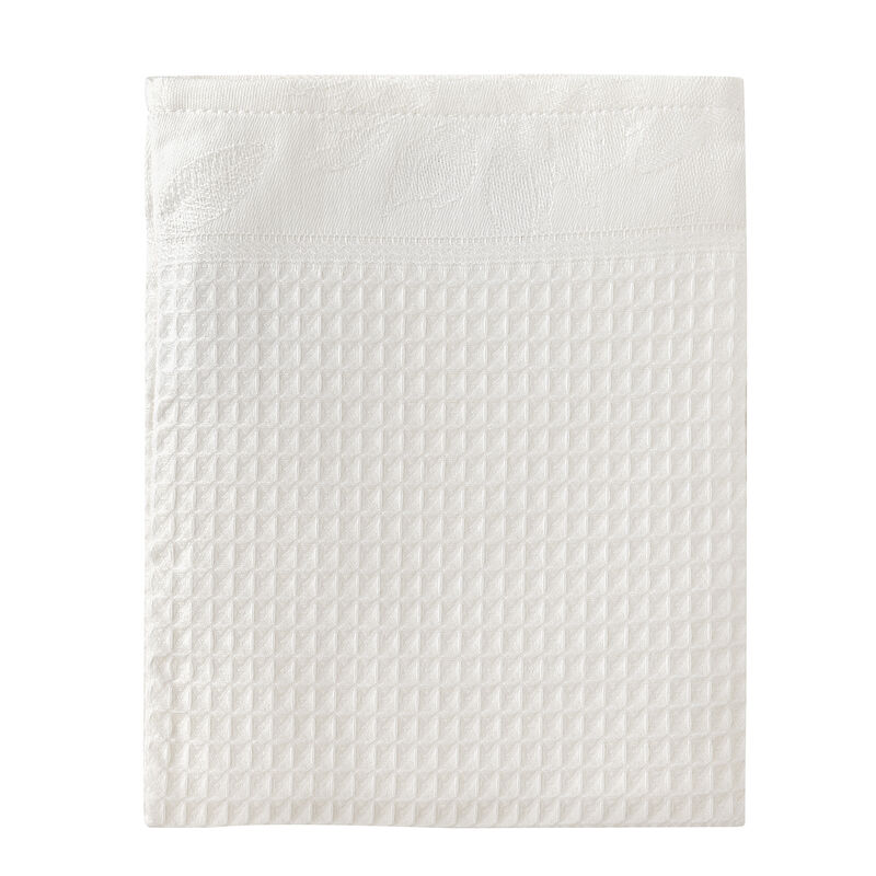 Waschhandschuh Pois de senteur Blanc 15x22 100% baumwolle, , hi-res image number 0