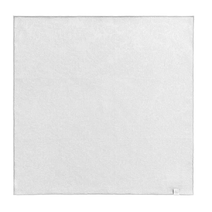 Serviette Vegetal mood avec surjet bourdon Blanc 50x50 baumwolle, , hi-res image number 0