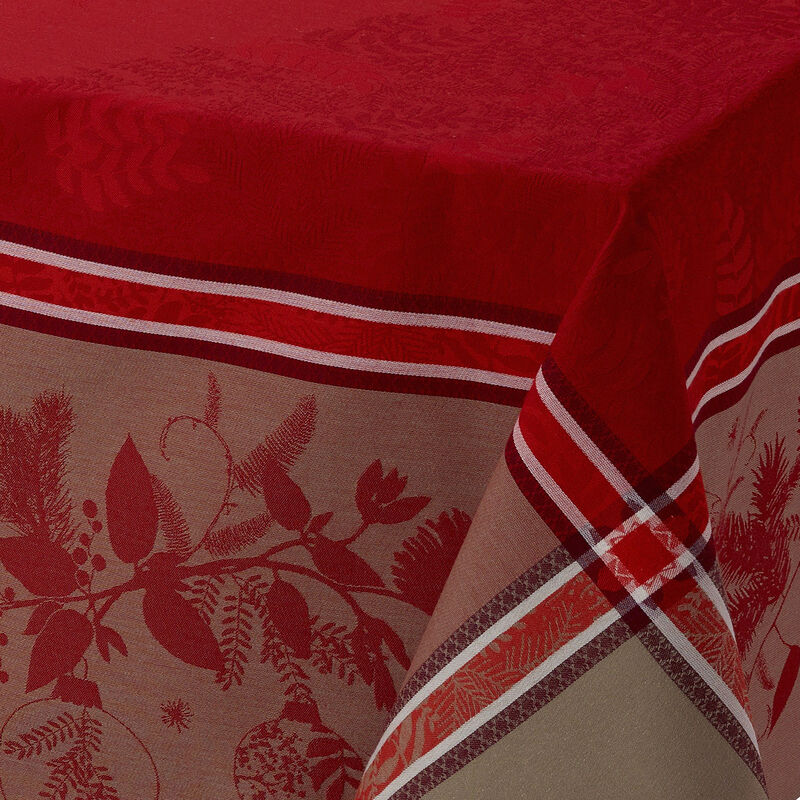 Tischdecke Bouquet enchanté Baie rouge 120x120 , , hi-res image number 4