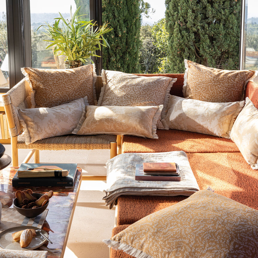 Kissenbezug Champ&ecirc;tre Brindilles 50x50 100% baumwolle, , hi-res image number 0