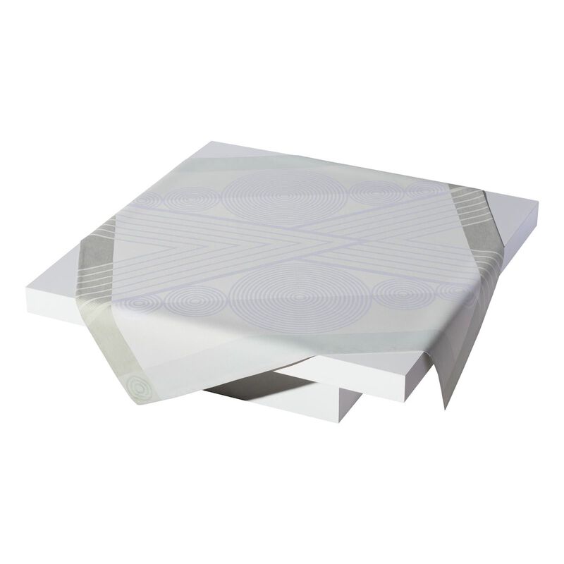 Tischdecke Gatsby Kaolin 120x120 halbleinen, , hi-res image number 0