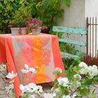 Beschichtete Tischdecke Fleurs Gourmandes Baumwolle, , hi-res image number 3