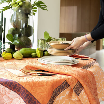 Serviette Escapade Tropicale Leinen