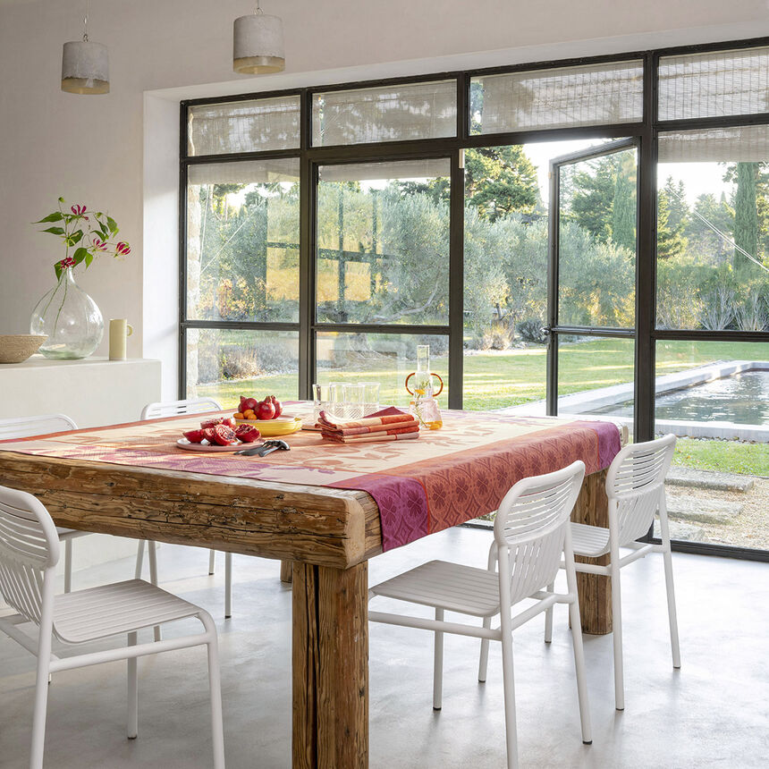 Beschichtete Tischdecke Arri&egrave;re-pays Beschichtet Peche 175x250 baumwolle, , hi-res image number 1