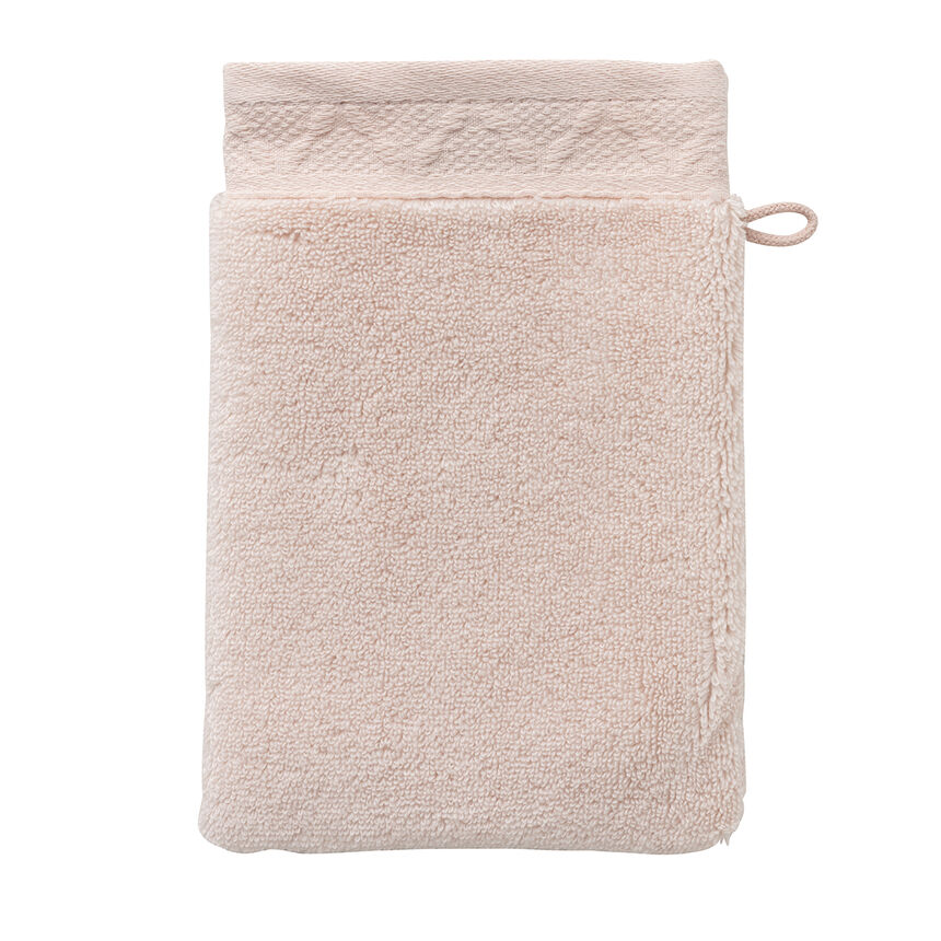 Waschhandschuh Caresse Poudr&eacute; 15x22 100% Baumwolle, , hi-res image number 0
