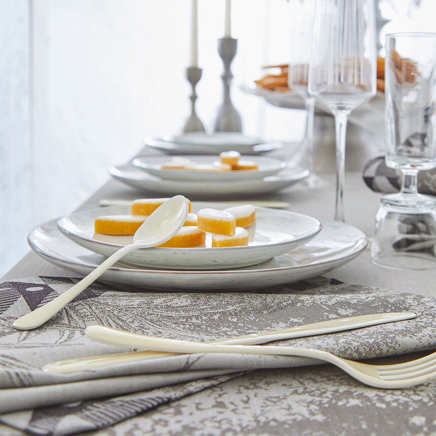 Tischdecke For&ecirc;t enchant&eacute;e Argent 175x175 baumwolle, , hi-res image number 1