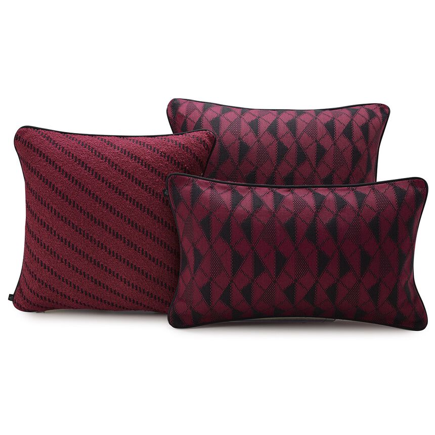 Kissenbezug Prisme Prune 50x50 93% Baumwolle/ 7% Polyester, , hi-res image number 3