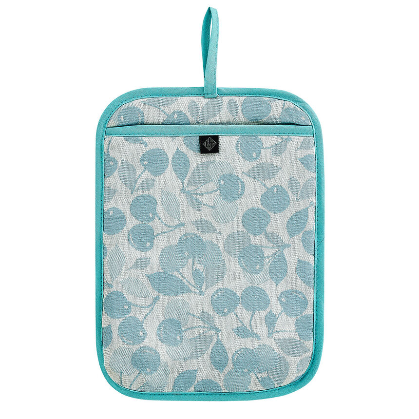 Topflappen Cerises Cerise Bleue 27x20 100% baumwolle, , hi-res