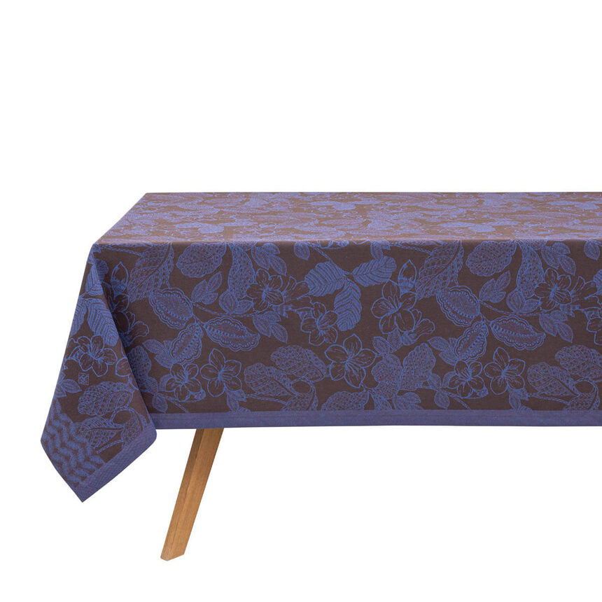 Tischdecke Sulawesi Terre Indigo 150x150 baumwolle, , hi-res image number 1