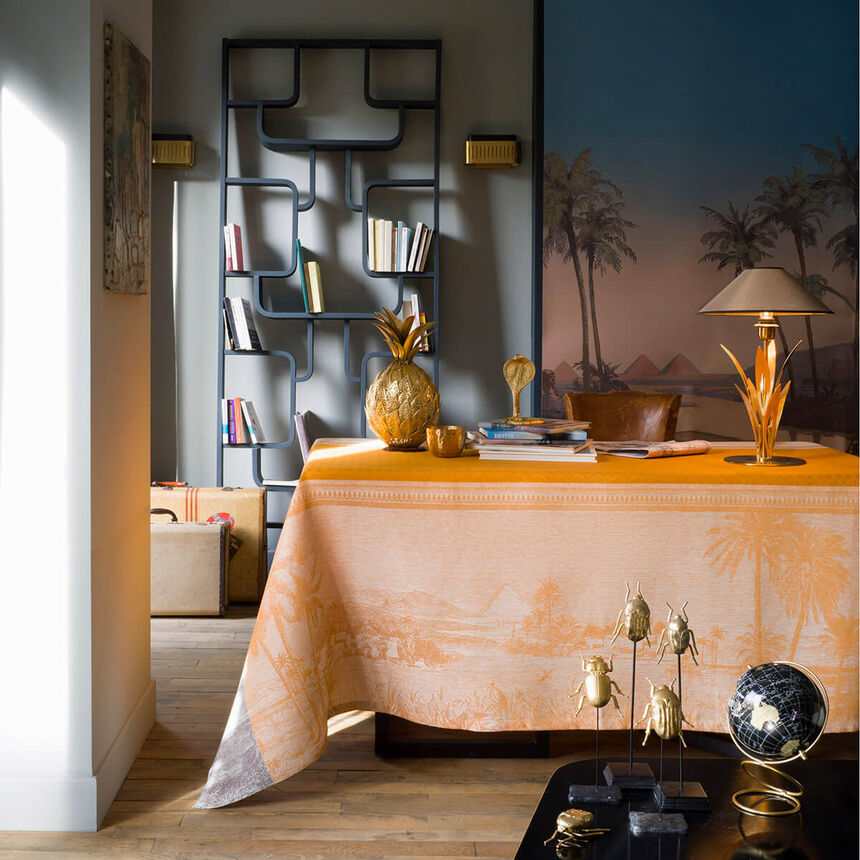 Tischdecke Croisi&egrave;re sur le Nil Desert 175x175 leinen, , hi-res image number 0