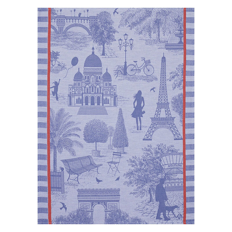 Geschirrtuch Toile de paris Myrtille 60x80 baumwolle, , hi-res image number 0