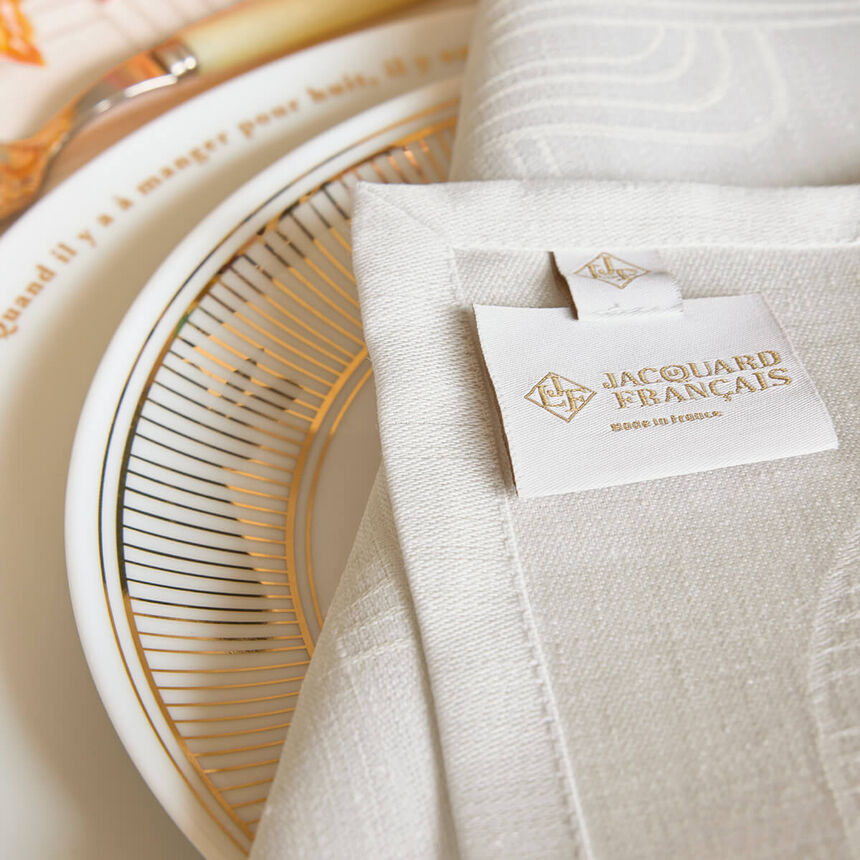 Serviette H&ocirc;tel particulier Stuc 55x55 100% Leinen, , hi-res image number 2