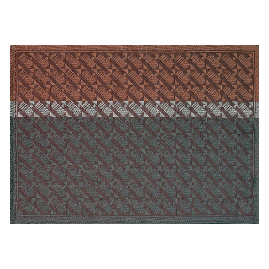 Beschichtete Tischset Veine Graphique Acajou 50x36 100% baumwolle, , hi-res image number 1