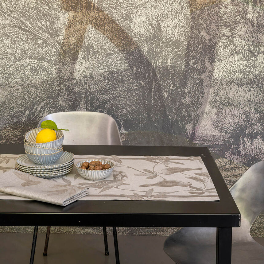 Tischl&auml;ufer Voli&egrave;re Solaire 50x150 leinen, , hi-res image number 0