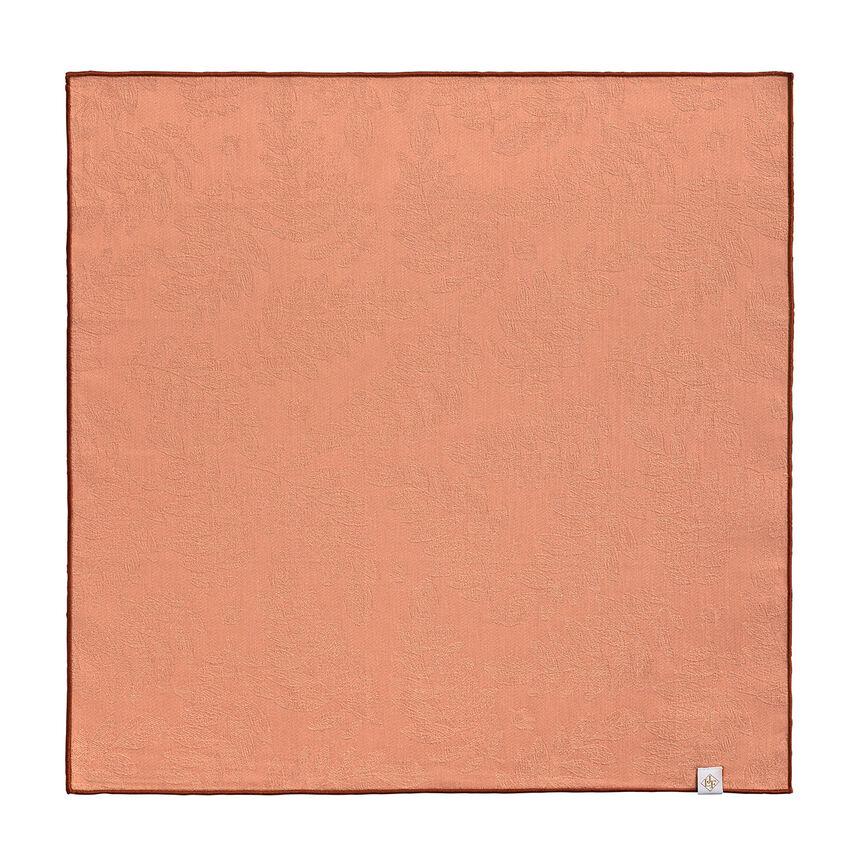 Serviette Vegetal mood avec surjet bourdon Papaye 50x50 baumwolle, , hi-res image number 0