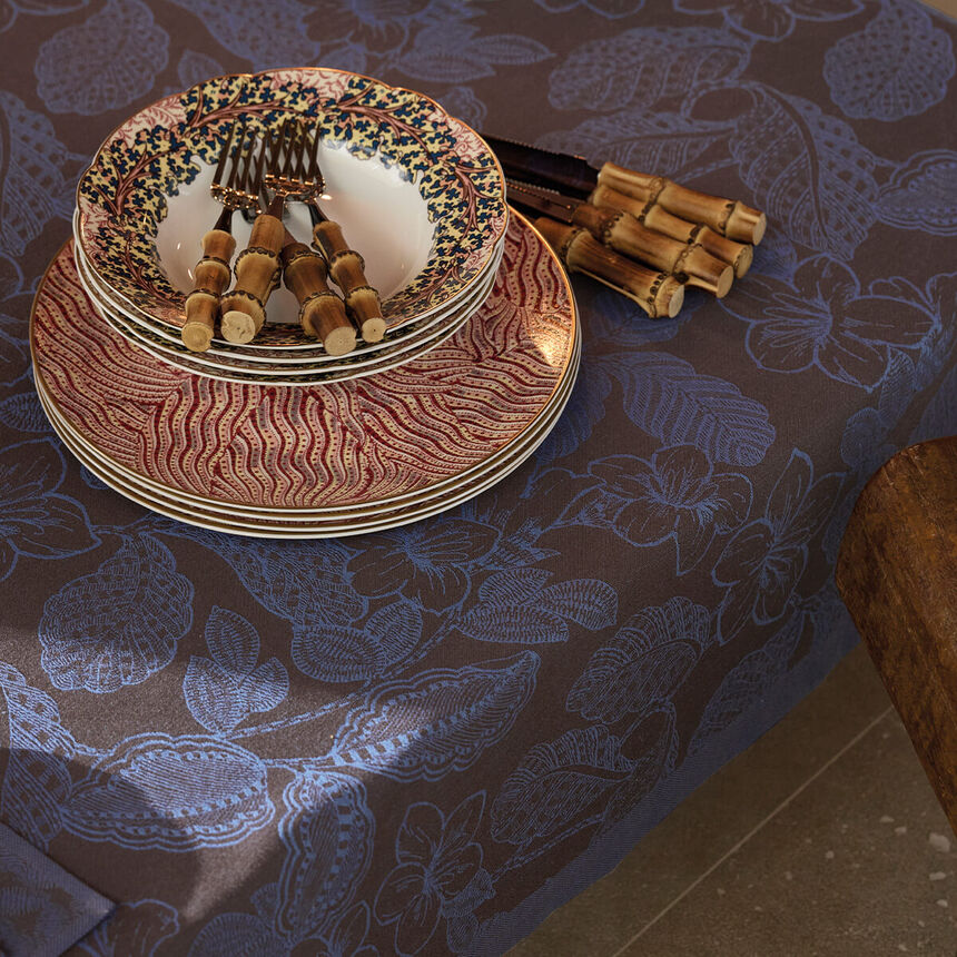 Tischdecke Sulawesi Terre Indigo 150x150 baumwolle, , hi-res image number 4