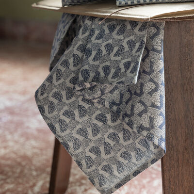 Serviette Empreintes Pois Baumwolle