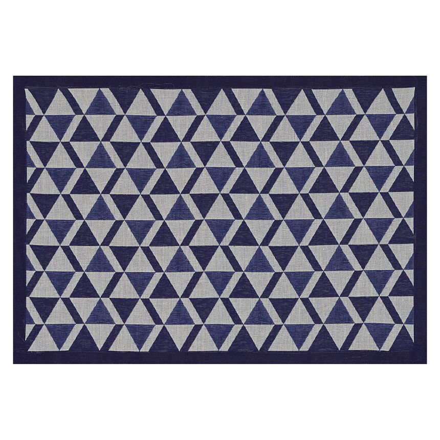 Beschichtete Tischset Bistro marcel Indigo 50x36 baumwolle, , hi-res image number 1