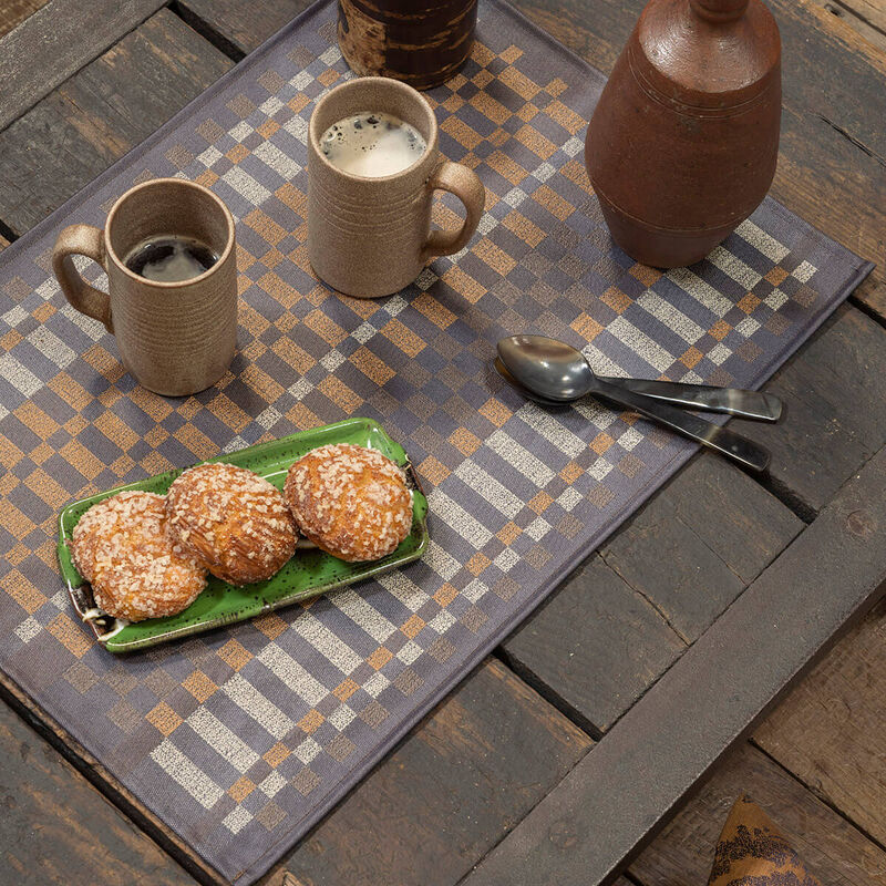 Beschichtete Tischset Origin Rythme Ecorce 50x36 100% baumwolle, , hi-res image number 1