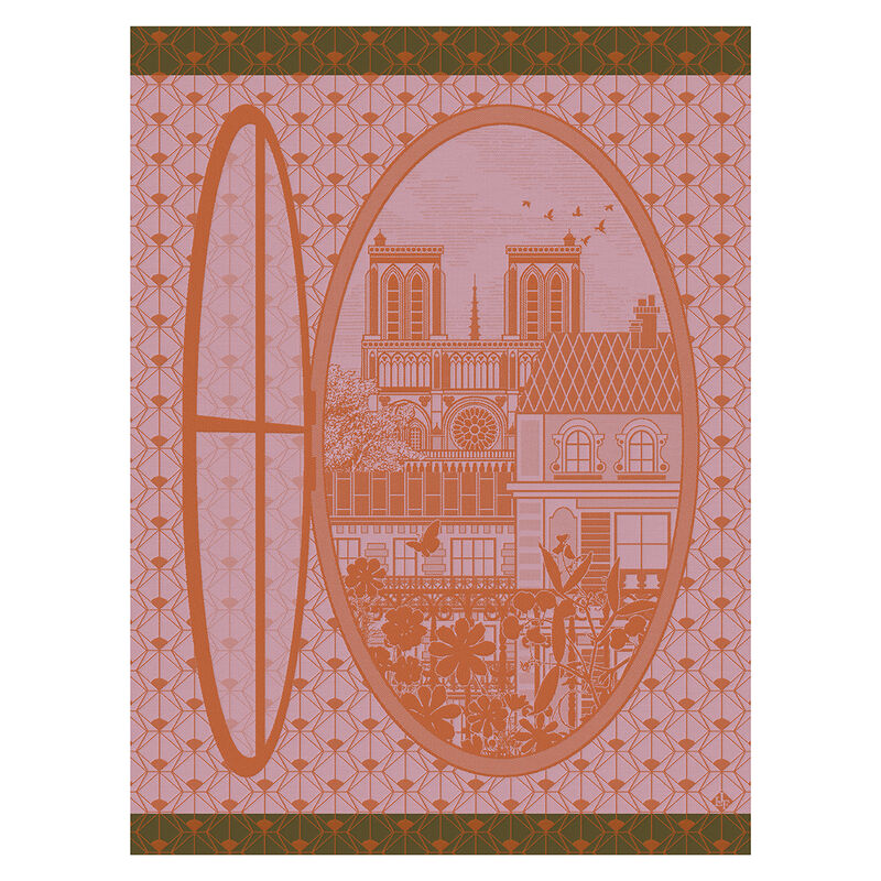 Geschirrtuch Fenêtre sur Paris Capucine 60x80 baumwolle, , hi-res image number 0