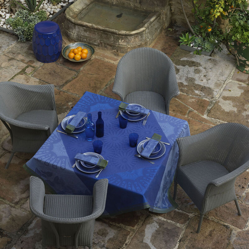 Tischdecke Jardin d'orient Majorelle 175x175 leinen, , hi-res image number 1