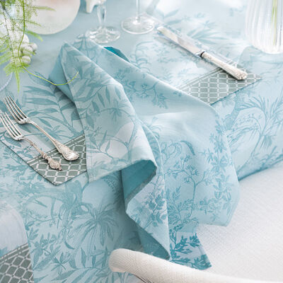 Serviette Jardin d'Eden Cascade 58x58 100% baumwolle,  Serviette Jardin d'Eden Cascade 58x58 100% baumwolle