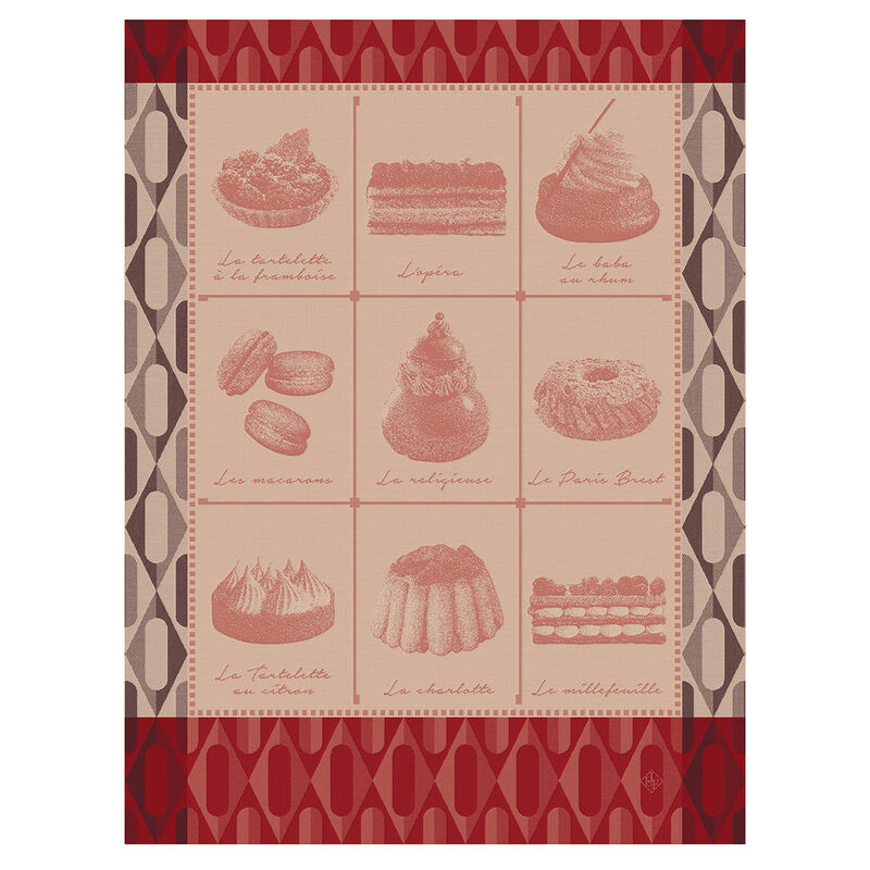 Geschirrtuch Pâtisseries Françaises Framboise 60x80 100% baumwolle, , hi-res