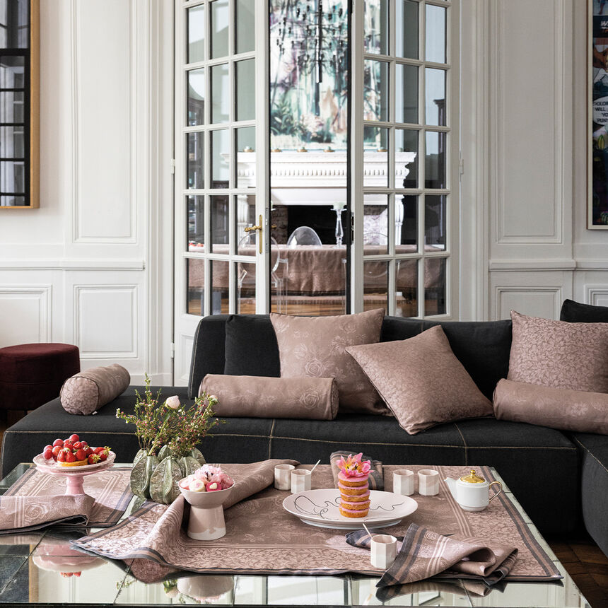 Tischdecke Romance Charme 175x175 100% Leinen, , hi-res image number 0