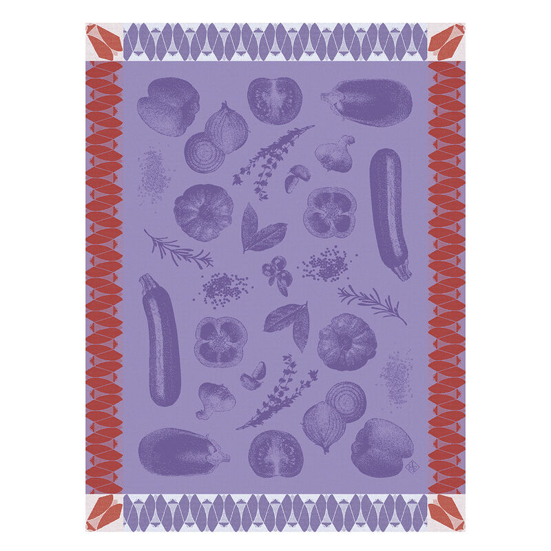 Geschirrtuch Ratatouille Aubergine 60x80 100% baumwolle, , hi-res image number 0