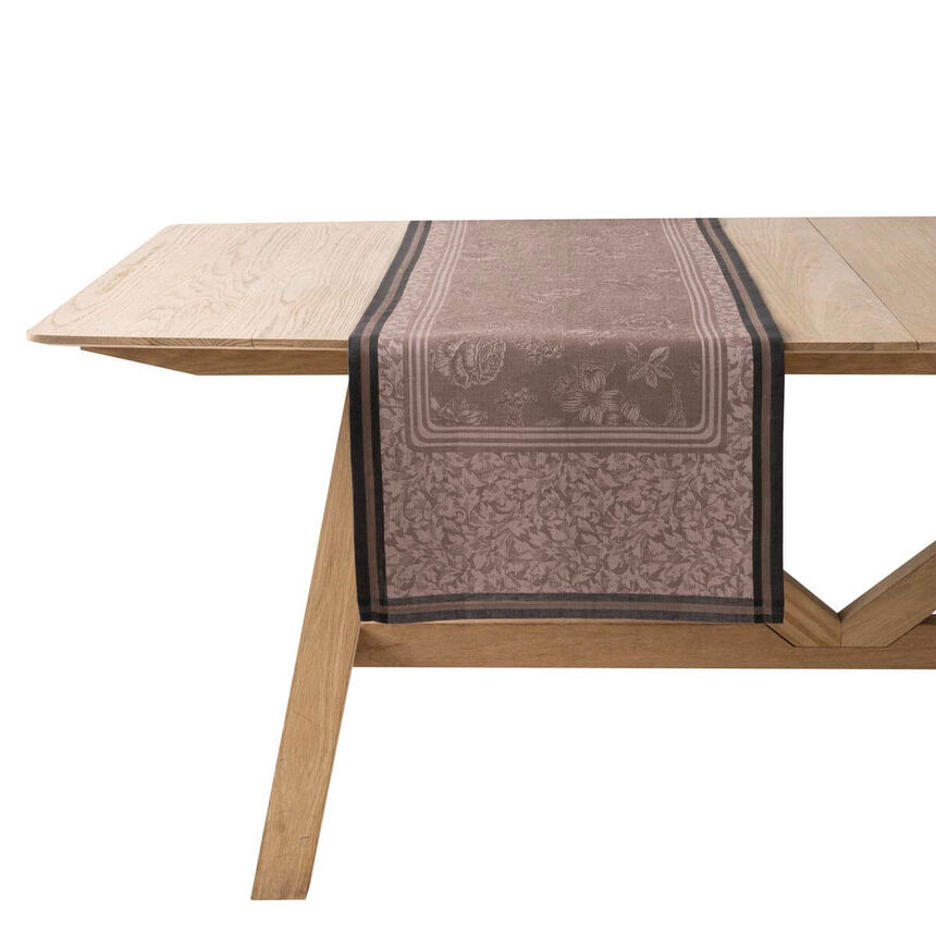 Tischl&auml;ufer Romance Charme 50x150 100% Leinen, , hi-res