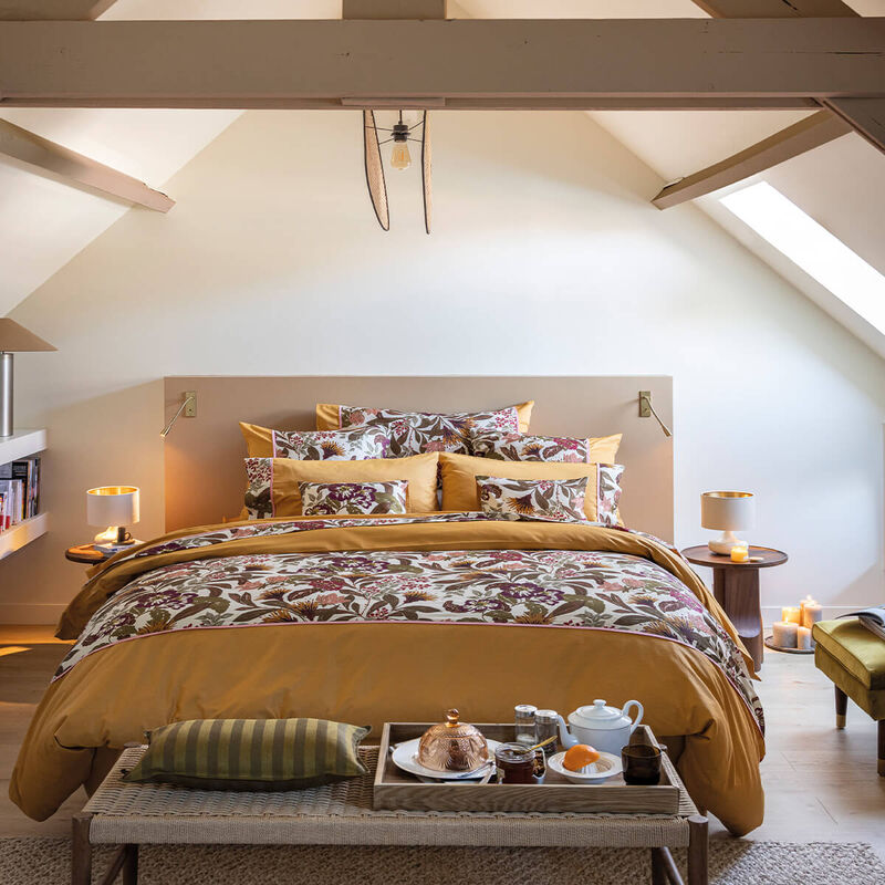 Bettlaken Panache de fleurs  Miel 190X290 100% baumwolle, , hi-res image number 3