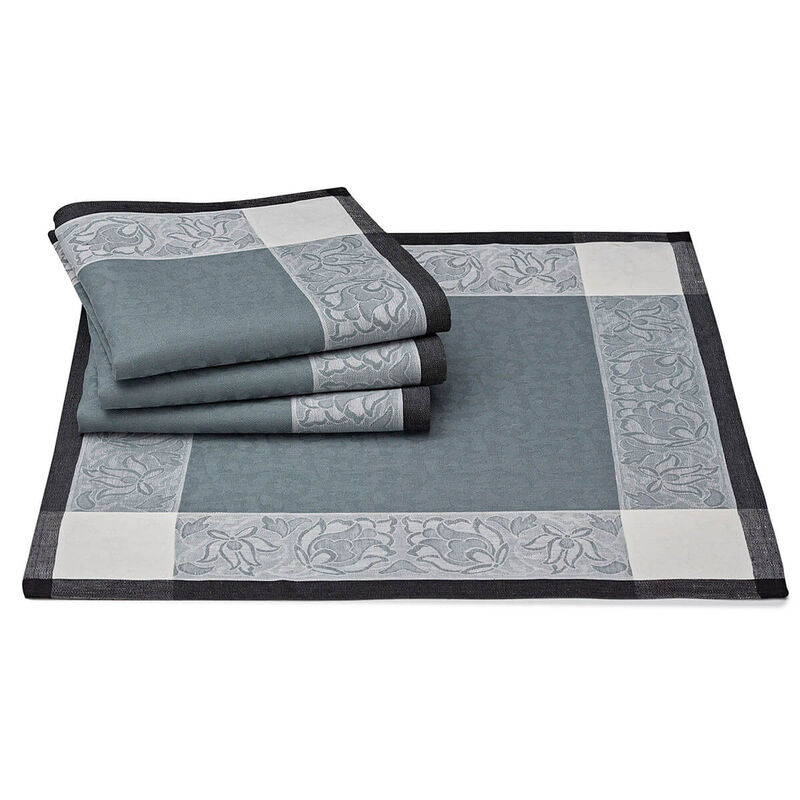 Serviette Ottomane Ardoise 58x58 leinen, , hi-res image number 0