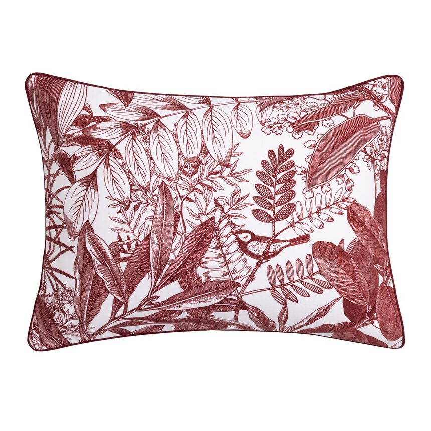 Dekorativer Kissenbezug Feuilles en sc&egrave;ne  Goji 30X41 100% baumwolle, , hi-res image number 1