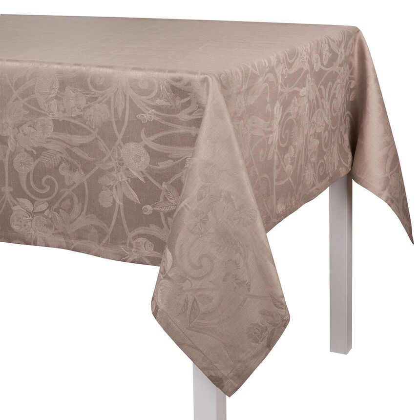 Tischdecke Tivoli Poivre gris 175x175 leinen, , hi-res image number 0