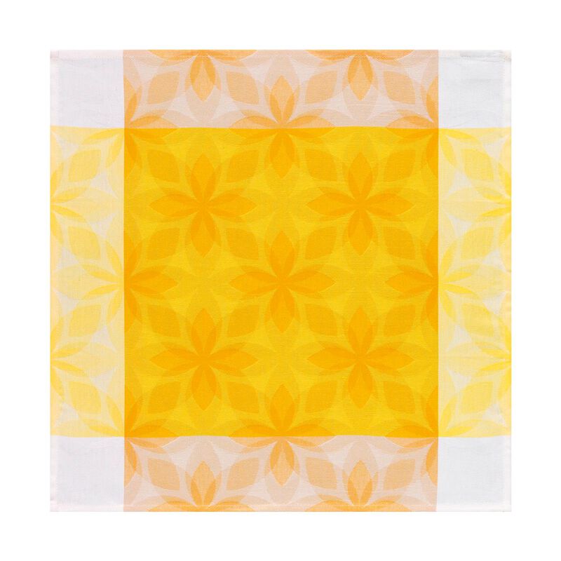 Serviette Rétro pop Jaune 52x52 baumwolle, , hi-res image number 0