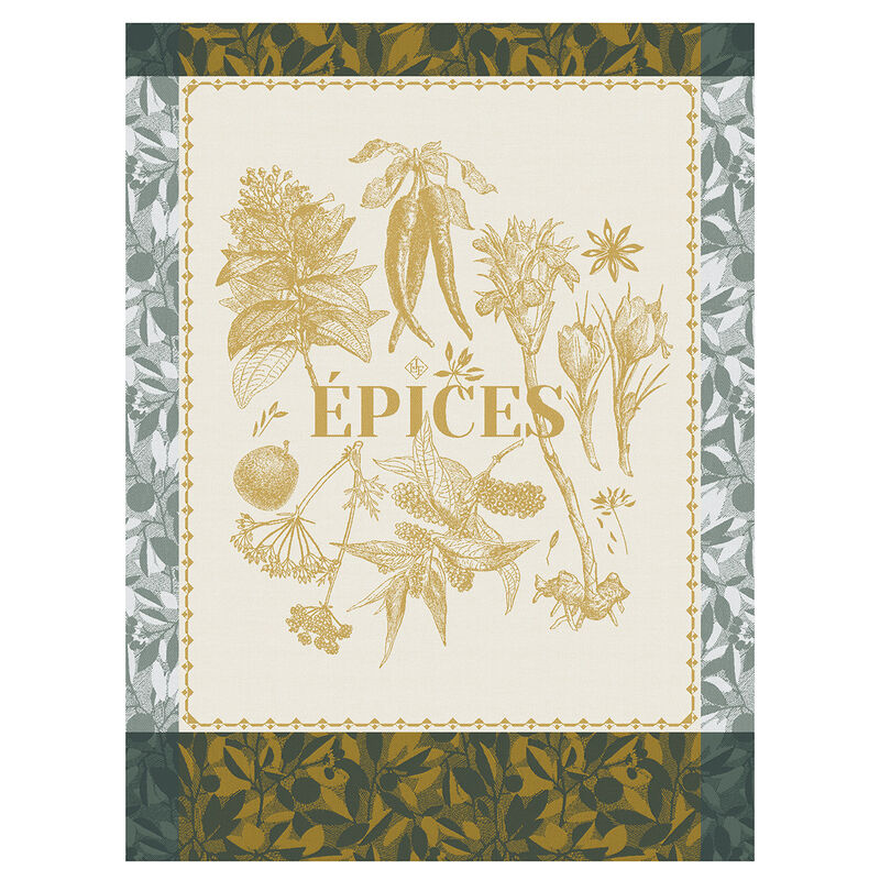 Geschirrtuch Épices & Aromates Curry 60x80 100% baumwolle, , hi-res image number 0