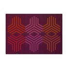 Tischset Kaléidoscope Fusion prune 50x36 baumwolle, , hi-res image number 1