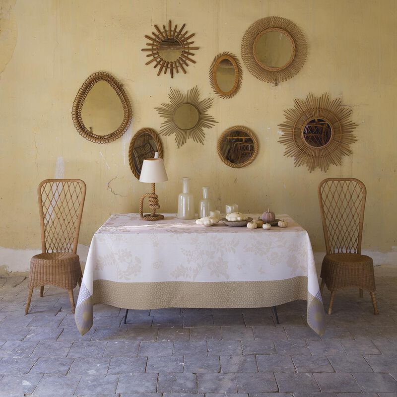 Tischdecke Asia mood Pétale 175x175 baumwolle, , hi-res image number 0