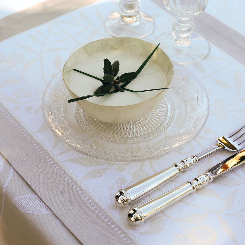 Tischset Venezia Ivoire Ivoire 54x38 baumwolle, , hi-res image number 0