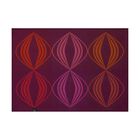 Tischset Kaléidoscope Vision prune 50x36 baumwolle, , hi-res image number 1