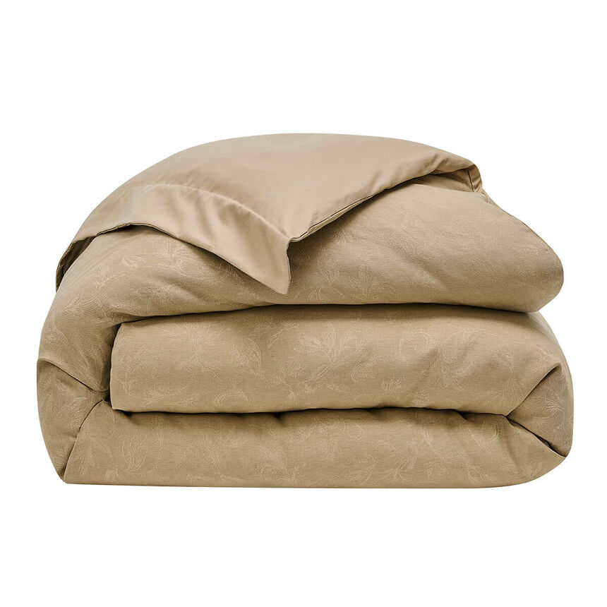 Bettbezug Arabesque S&eacute;pia 140X200 50% Baumwolle - 50% Leinen, , hi-res image number 1