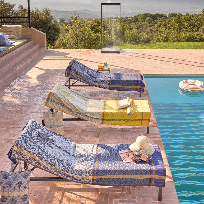 Strandtuch Palmeraie D&eacute;sert 100x200 100% baumwolle, , hi-res image number 1