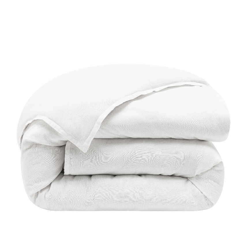 Bettbezug Nuances Blanc 140X200 50% Baumwolle - 50% Leinen, , hi-res image number 0