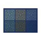 Tischset Kaléidoscope Illusion bleu 50x36 baumwolle, , hi-res image number 1