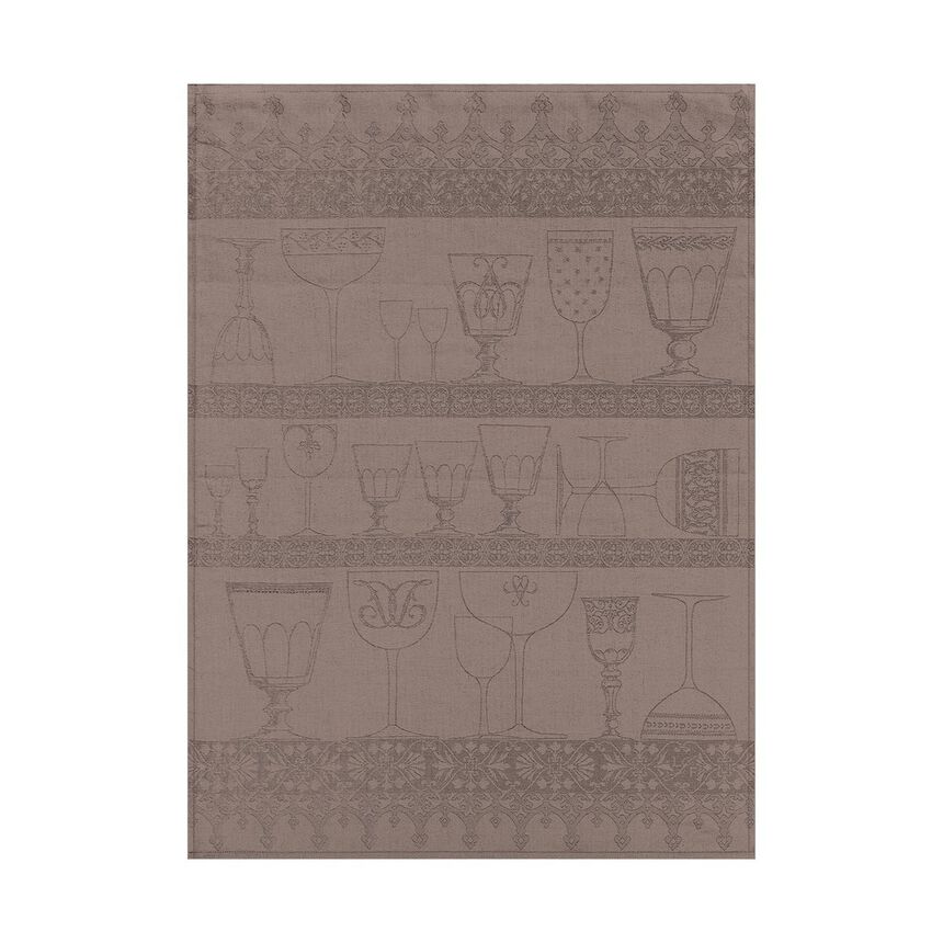 Gl&auml;sertuch Cristal Poivre gris 60x80 leinen, , hi-res image number 1