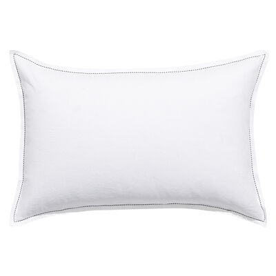 Dekorativer Kissenbezug Nuances Blanc 30X41 50% Baumwolle - 50% Leinen,  Dekorativer Kissenbezug Nuances Blanc 30X41 50% Baumwolle - 50% Leinen