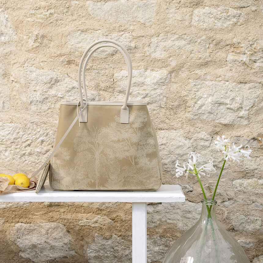 Umh&auml;ngetasche Paysage Brun  100 % baumwolle, Acrylbeschichtung. Bes&auml;tze: Rindsleder, , hi-res image number 0