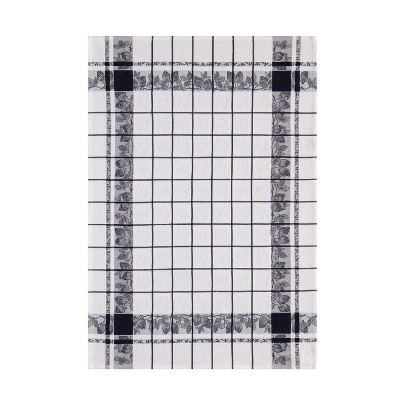 Geschirrtuch Fraises Noir 60x80 baumwolle, , hi-res image number 0